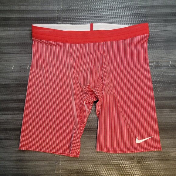 Nike Pro Elite 1/2 Tights Red Track Field Made In USA...